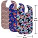 RMS 3 Pack Adult Bib with Crumb Catcher, Waterproof Clothing Protector (34x18) - Butterfly/Blue Rose/Heritage - Buy Online on GoSupps.com