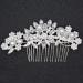 Wedding Hair Accessories Fanvoes Hair Pieces Comb for Brides Bridal-Silver Vintage Headpiece Clip Barrette Jewelry w/Handmade Flower Ivory Pearl Rhinestone Crystal for Women Girls Bridesmaid - Buy Online on GoSupps.com
