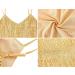 Kayamiya Women's Fringe Flapper Dress - 1920s Great Gatsby Costume in Gold - Buy Online on GoSupps.com