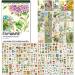 FAYWARE Washi Vintage Stickers for Scrapbooking - Ephemera Sticker Book for Journaling with 453 Botanical Stickers and 20 Scrapbook Papers. Ephemera for Junk Journals  Journaling Supplies for Adults Forest Dreams