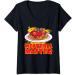 Womens Meatball Master Pasta Food Spaghetti Meatballs Tomato Sauce V-Neck T-Shirt