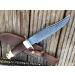 Perkin Damascus Hunting Knife with Leather Sheath - Premium Bowie Knife for Outdoor Adventure | International Shipping - Buy Online on GoSupps.com