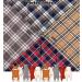 Soft Washable Plaid Bandana for Dogs and Cats - Adjustable Triangle Scarf (Grey Large) - Buy Online on GoSupps.com