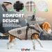 LOVPET Dog Jacket & Coat - Waterproof Padded Winter Vest with 45 Feces Bags & D-Ring - 3XL Beige - Ultimate Comfort & Safety for Dogs - Buy Online on GoSupps.com