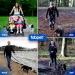 Fabpet Hands Free Dog Lead for Running and Walking - Dual D-ring Design, Adjustable Waist Belt, Blue Waist Pouch and Handles - Up to 60kg - Buy Online on GoSupps.com