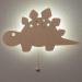 Bo Baby's ONLY Dino Wall Lamp - Battery-Powered Night Light for Baby's Room - FSC Certified Wooden Lamp - 25 000 Hours of Warm Glow - Buy Online on GoSupps.com