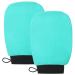 VALITIC Korean Style Exfoliating Gloves - 2 Pairs (Black & Turquoise) for Shower or Bath - Buy Online on GoSupps.com