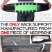 Medical Grade Back Support Brace for Pain Relief and Injury Prevention - Size Large Spring Green - Buy Online on GoSupps.com