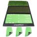 CHAMPKEY TRI-Turf Golf Hitting Mat Come with 3 Impact Surfaces - Nylon Turf Fairway Golf Mat - Traces Swing Path and Improve Swing Accuracy