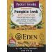Eden Foods Pocket Snacks Organic Pumpkin Seeds Dry Roasted 12 Packages 1 oz (28.3 g) Each