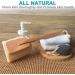 2 Pack Natural Exfoliating Loofah Bath Brush Set - Long Wooden Handle Back Scrubber for Men & Women - Shower Sponge Body Exfoliator - Buy Online on GoSupps.com