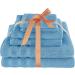 American Soft Linen 100% Turkish Carded Cotton 6-Piece Towel Set - 560 GSM - Super Soft - Light Blue - Buy Online on GoSupps.com