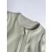 DreamBuy Ribbed Cotton Zip Up Baby Sleepsuit for Newborns | Unisex Baby Boy and Girl Clothes 0-3 Months Sage - Buy Online on GoSupps.com