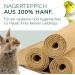 Natural Hemp Rodent Mat 100x40cm | Eco-Friendly Floor Cover for Rabbits Hamsters & Small Animals | Perfect for Cages & Stalls - Buy Online on GoSupps.com