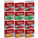 Royal Gelatin Sugar Free Variety Pack of 12 | 3 Box Each - Strawberry, Lime, Orange and Cherry | Make Low Carb Fat Free Gelatin Desserts | Keto Food or Snacks | Bundle with Ballard Products Jello Shot Recipe Card