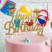 Beach Ball Happy Birthday Cake Topper Summer Pool Party Decoration Summer Party Favor Supplies - Buy Online on GoSupps.com