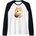 Ramen Noodle Shiba Inu Kawaii Ramen Shiba Inu Ramen Life Raglan Baseball Tee