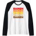 Ramen Ramen Ramen Vintage 70s Asian Noodles Love Raglan Baseball Tee