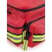 Scherber First Responder Bag | Fully-Stocked EMT/EMS Trauma Kit | 200+ First Aid Supplies | Reflective Red Bag w/ 8 Pockets & Shoulder Strap - Buy Online on GoSupps.com