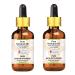 Greenwood Essential Pure Kumquat Oil (Fortunella japonic) with Glass Dropper Cold Pressed (Pack of Two) 100ml X 2 (6.76 oz)