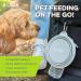 Bonza Extra Large Foldable Dog Bowl | Portable & Leak-Proof for Medium to Large Pets - Premium Travel Bowl in Navy Blue - Buy Online on GoSupps.com