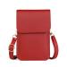 Single shoulder pouch with a clear plastic window for Tandem t:Slim X2 Insulin Pump Red