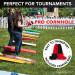 Professional Cornhole Bags - Set of 8 Regulation All Weather Double Sided Bean Bags - Red & Black - Buy Online on GoSupps.com