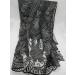 Old DIrd African Lace Fabric Embroidered French Lace with Sequins - 5 Yards for Wedding - Black 1 - Buy Online on GoSupps.com