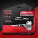 ManMade Men's Grooming Set: Stainless Steel Beard & Mustache Scissors + Free Comb | Red | Two-Piece Essentials - Buy Online on GoSupps.com