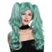 WIG ME UP ZM-1193-SK12 - Ladies Short Braided Wig for Cosplay & Lolita | Green with 2 Removable Long Braids - International Shipping Available - Buy Online on GoSupps.com