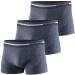 Brubeck 3 SPACK Men's boxer shorts |Breathable |Sport |Underpants |Functional underwear |Letter |Retro |41% merino wool |BX10430 S Marineblau