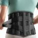 Gintron back support belts to relieve the lower back breathable back bandage for men and women with a removable 3D lumbar cushion for the lws back belt for work and sports black XL
