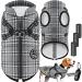 Lovpet dog jacket dog coat with dishes including 45 pieces of feces bag + donor dogs Feeded winter vest waterproof padded vest with chest strap reflectors D-ring 3xl gray 3xl gray