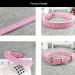 Newtensina Cute Diamante Puppy Collar and Leash Set Bling Suede Collar with Lead for Small Dogs Cats - Pink - XS XS Pink - Buy Online on GoSupps.com