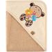 Be Mammy hooded baby towel made of cotton Oeko-Tex Standard 100 100cm x 100cm BE20-240-BBL (Beige - Bear)