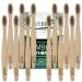 EveEco Bamboo Toothbrush - 12 Count, Soft Bristles for Sensitive Gums, Charcoal Infused, Vegan - Natural Wood, BPA Free, Recyclable, Compostable, Biodegradable - Environmentally Friendly - Buy Online on GoSupps.com