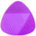 Silicone Sonic Facial Cleansing Brush - Best Beauty Massager for Normal  Sensitive  Combination Skin - Deep Cleaning Exfoliating Face Scrubber  Waterproof & Rechargeable Cleanser Tool (Purple)