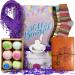 Gift Basket for Women - The Gift Set for Women Contains: 6 Bath Bombs  3 Pairs of Socks  1 Leather Journal  1 Elephant Ring Holder and 1 Scarf. Gifts for Women or Birthday Gifts for Women