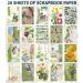 FAYWARE Washi Vintage Stickers and Papers - Botanical Ephemera for Scrapbooking and Journaling | 453 Stickers, 20 Papers | Forest Dreams - Buy Online on GoSupps.com