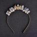 Natural Crystal Quartz Moon Headband - Raw Gemstone Moon Crown for Women - Buy Online on GoSupps.com