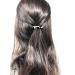 Handmade French Amie Bar Mini Set of 6 Hair Clip Barrettes in Onyx Silver Grey, Ivory, Tokyo White, Tokyo Amber Brown - Small Hair Accessories for Girls - Buy Online on GoSupps.com