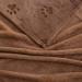 YINXUE 2 Pack Soft Pet Flannel Blanket | Cute 3D Paw Design | 30 x 40 | Warm Dog Cat Sleep Mat | Coffee - Buy Online on GoSupps.com