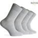 Bamboo Diabetic Ankle Socks for Men | Wide Fit for Swollen Legs | Non-Binding & Ideal for Hiking | Grey 10-13 - Buy Online on GoSupps.com