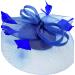 Ladies Royal Blue Feather Fascinator Clip/Headband Weddings Races Royal Ascot Hair Piece - Buy Online on GoSupps.com