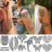 32 Sheets Sexy Black Lotus Temporary Tattoos for Women - Indian Tribal Lace Tatoo Sticker Set with Mandala Flower, Butterfly, Rose, Dreamcatcher, Elephant - Henna Tattoo Kit for Adults - Buy Online on GoSupps.com