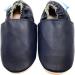 MiniFeet Premium Soft Leather Baby Shoes - Buy 4 Pairs, Get 1 Free! | Toddler Shoes 0-6 Months to 4-5 Years - Plain Navy - Buy Online on GoSupps.com