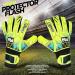 Super Grip Latex Goalkeeper Gloves for Kids | Fluorescent Yellow Football Gloves for Boys & Girls | Junior Training Gear - Buy Online on GoSupps.com