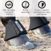 HORZE ProBell Horse Bell Boots - Set of 2 Jumping Boots with Velcro Fastener - White LL - Premium Horse Gear for International Shipping - Buy Online on GoSupps.com