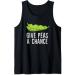 Give Peas A Chance Vegan Vegetarian Peas Vegetable Peas Tank Top