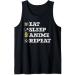 Eat Sleep Anime Repeat Ramen Noodles Japanese Ramen Anime Tank Top